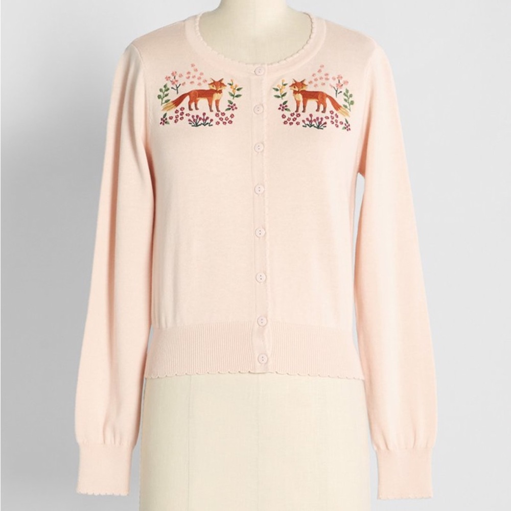FOUND!! ISO Modcloth Embroidered Fox Cardigan by Princess Highway - Picture 2 of 5
